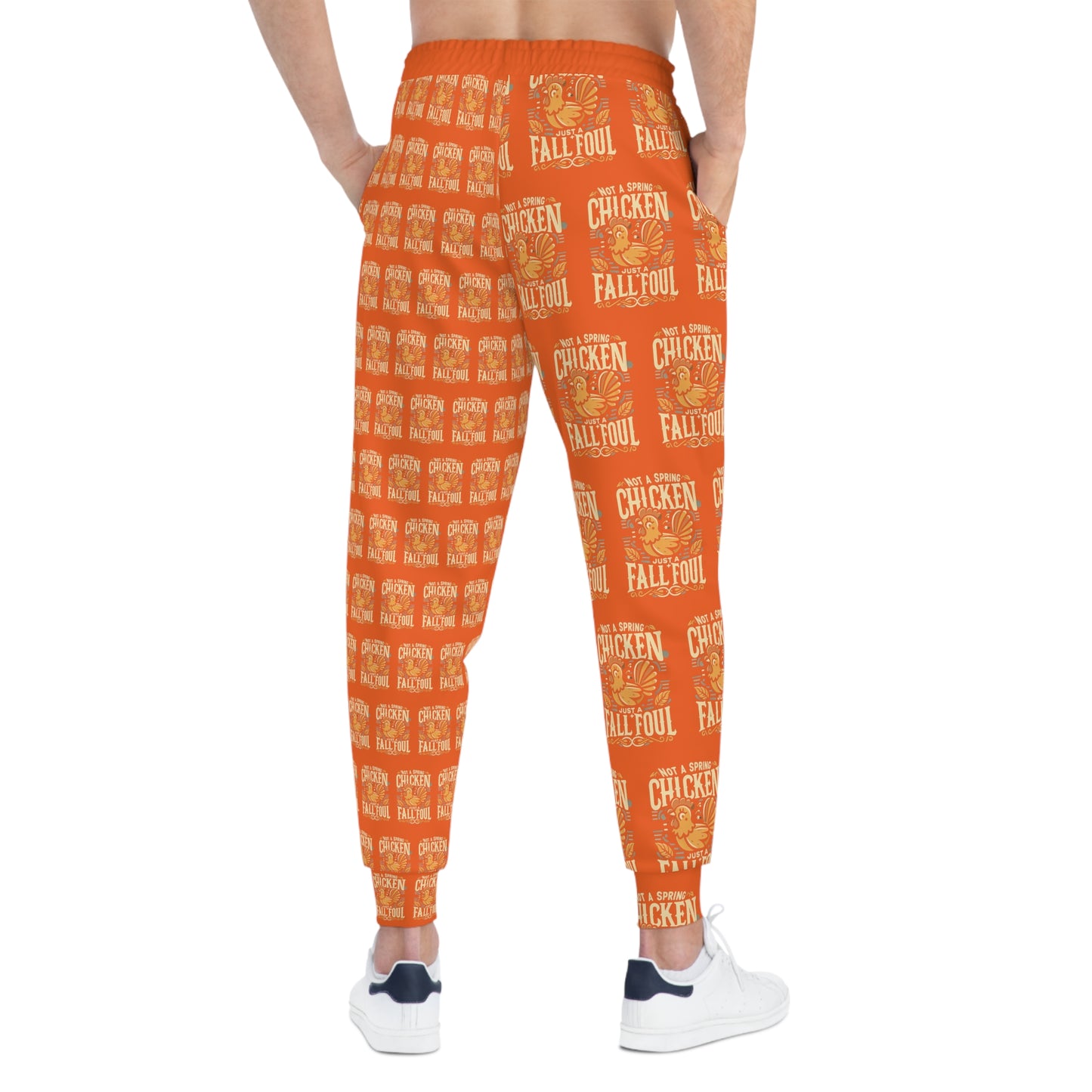 Fall Foul A Jack-O-Lantern Orange Athletic Joggers (AOP)