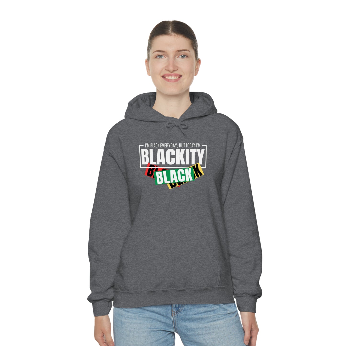 Blackity Sudadera con capucha unisex Heavy Blend™ negra