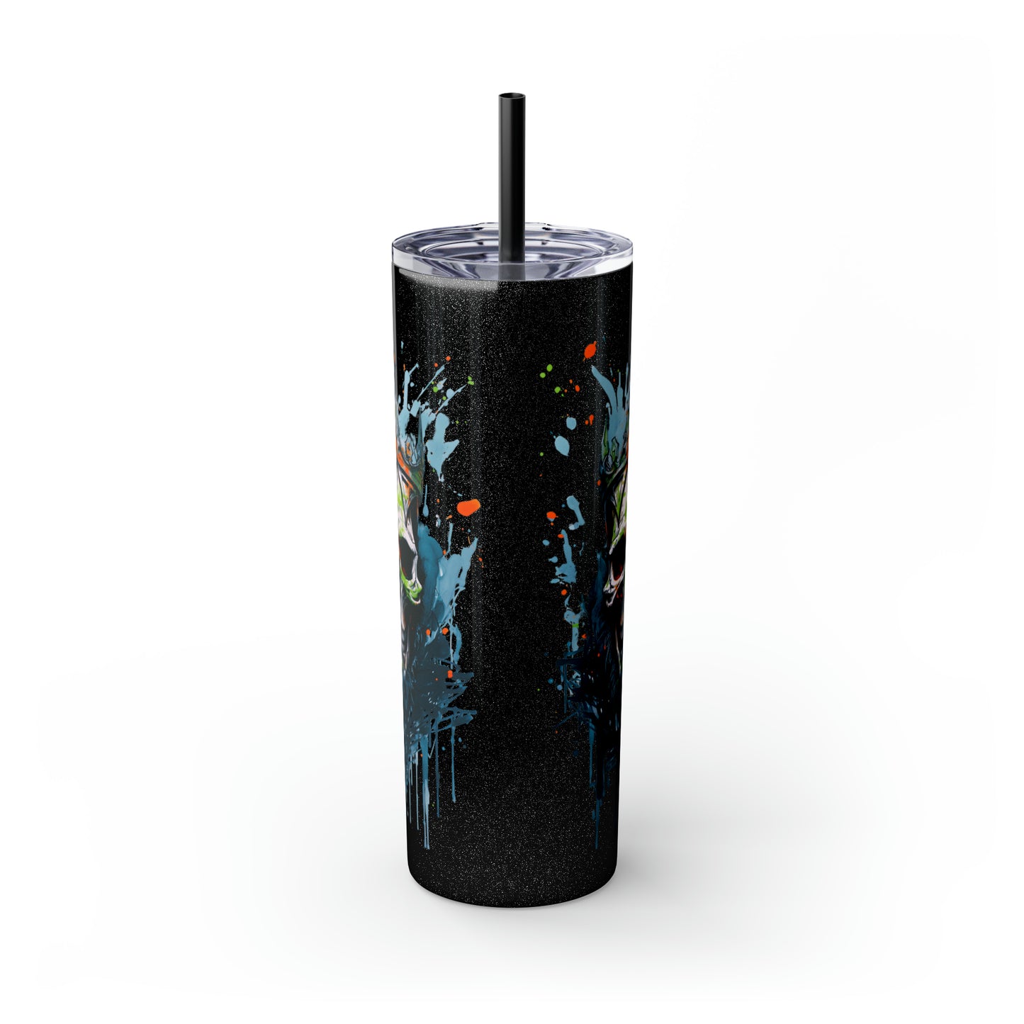 Halloween E Skinny Tumbler with Straw, 20oz