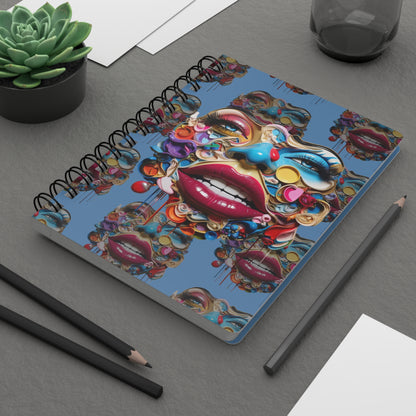 Lips Lips B Spiral Bound Journal