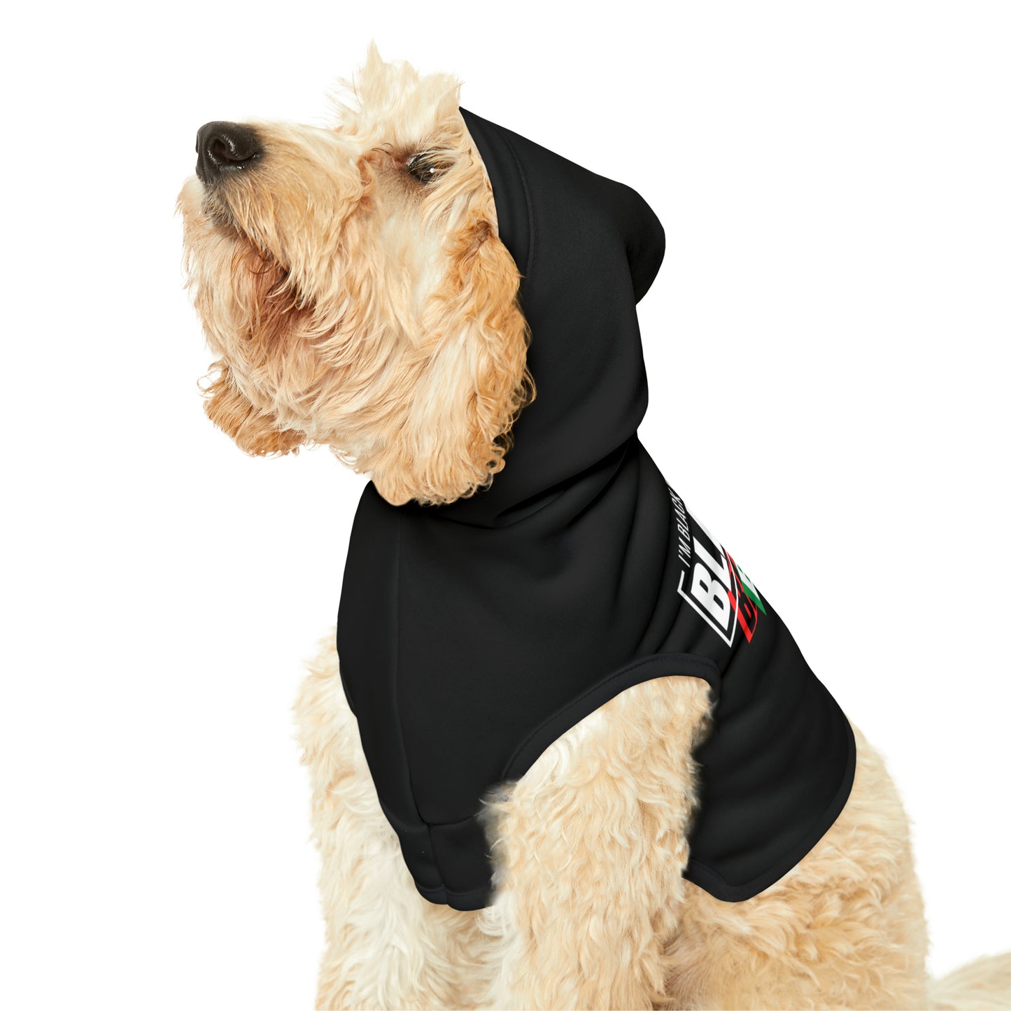 Sudadera con capucha para mascotas Blackity Bark