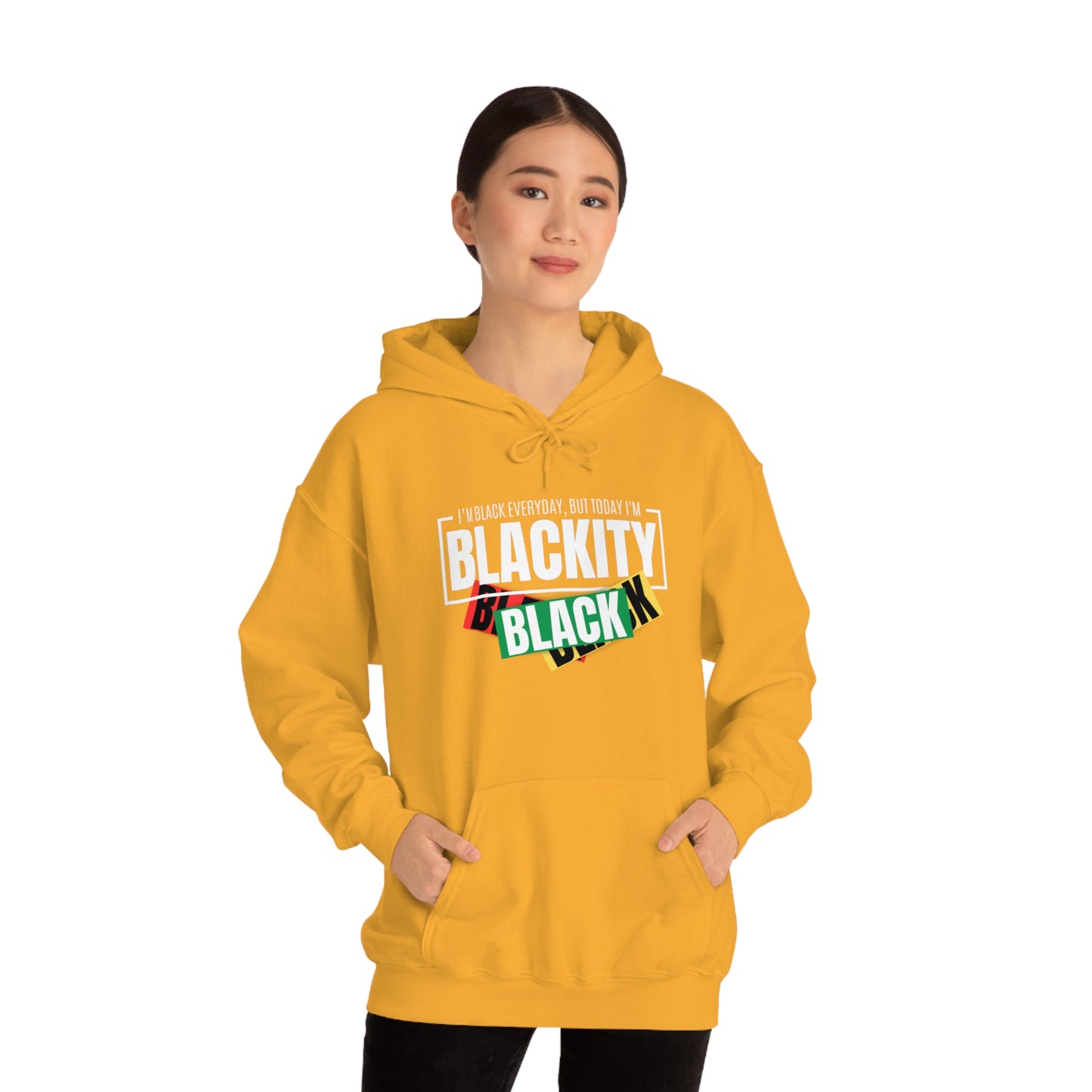 Blackity Sudadera con capucha unisex Heavy Blend™ negra