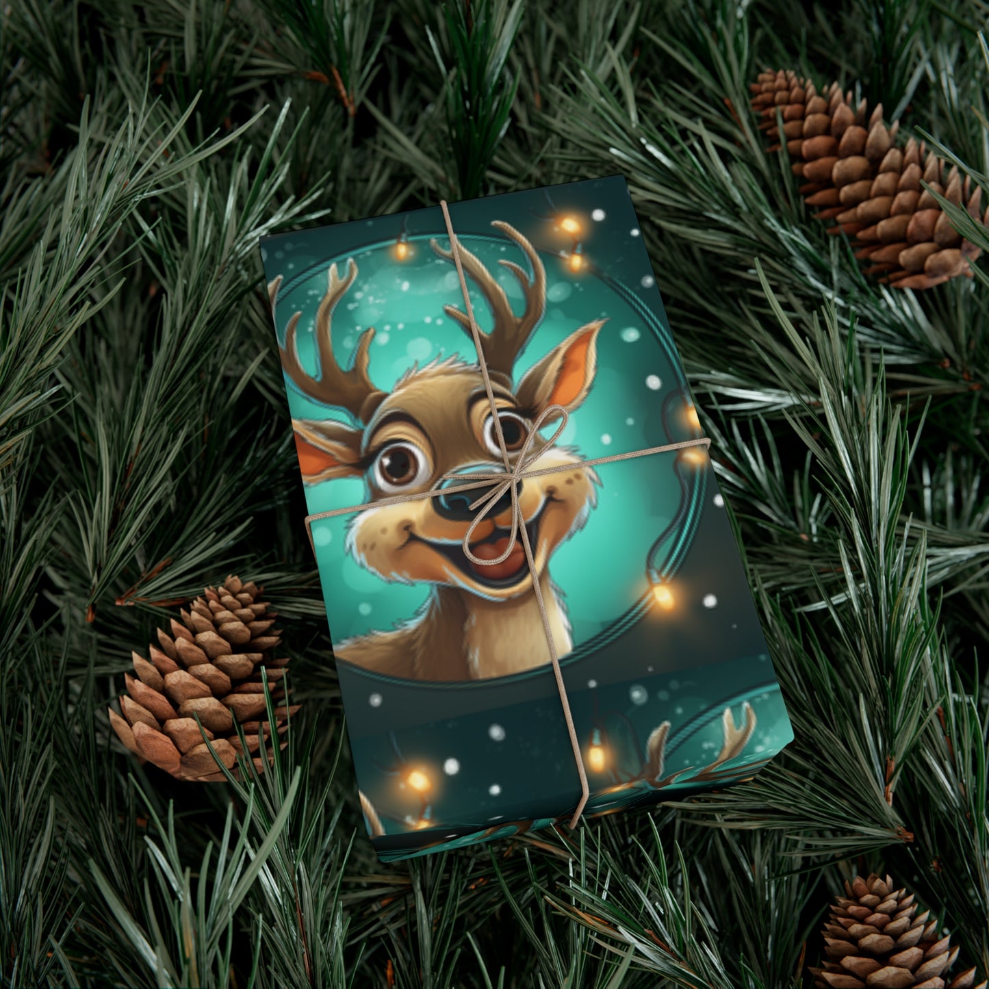 Reindeer A Gift Wrap