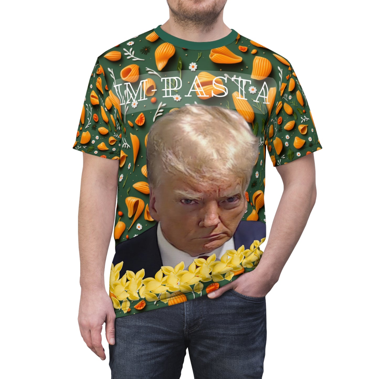 Trump IMPasta Unisex Cut & Sew Tee (AOP)