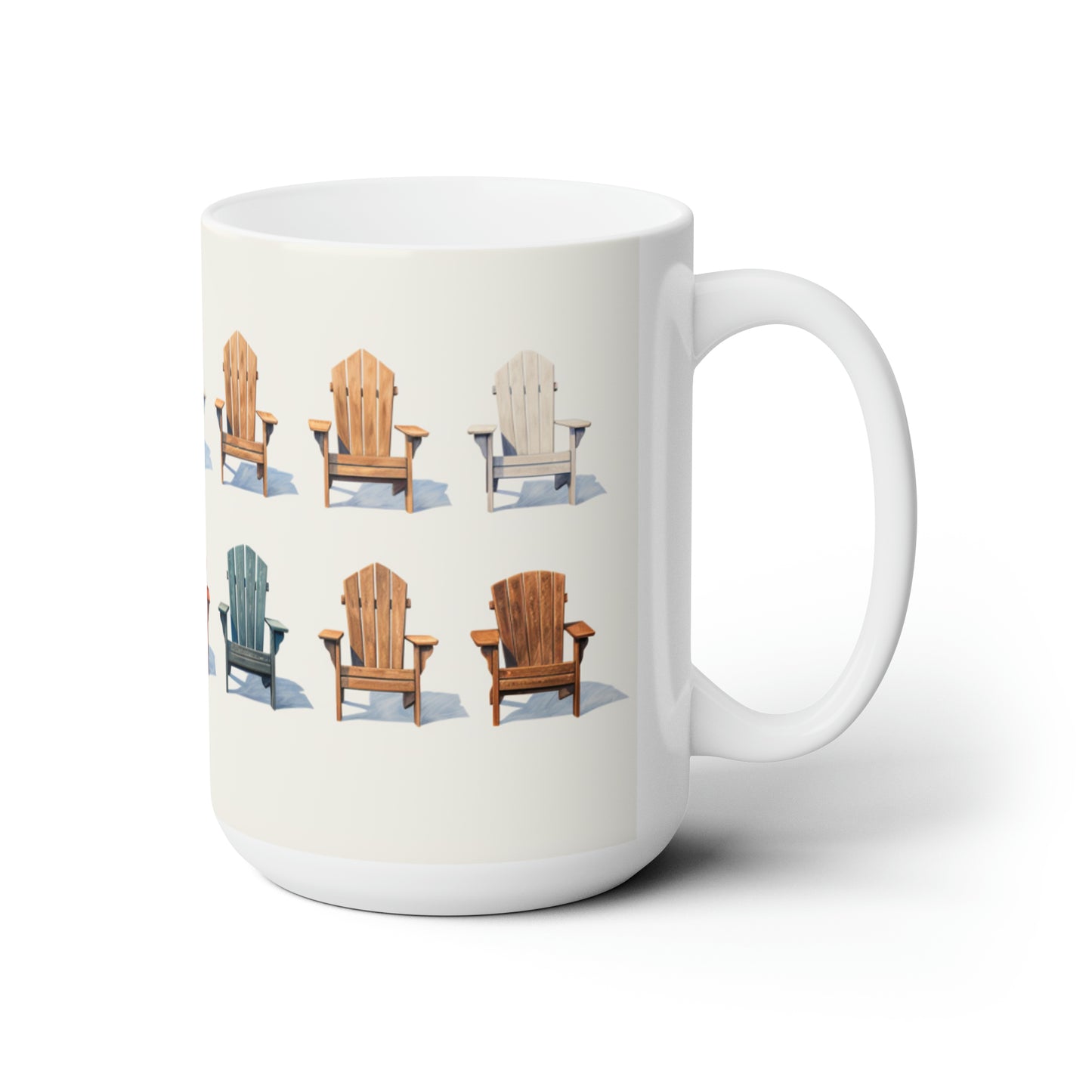 Like A Mug Sillas Adirondack 9 Taza de cerámica 15oz