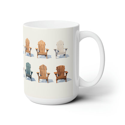 Like A Mug Sillas Adirondack 9 Taza de cerámica 15oz