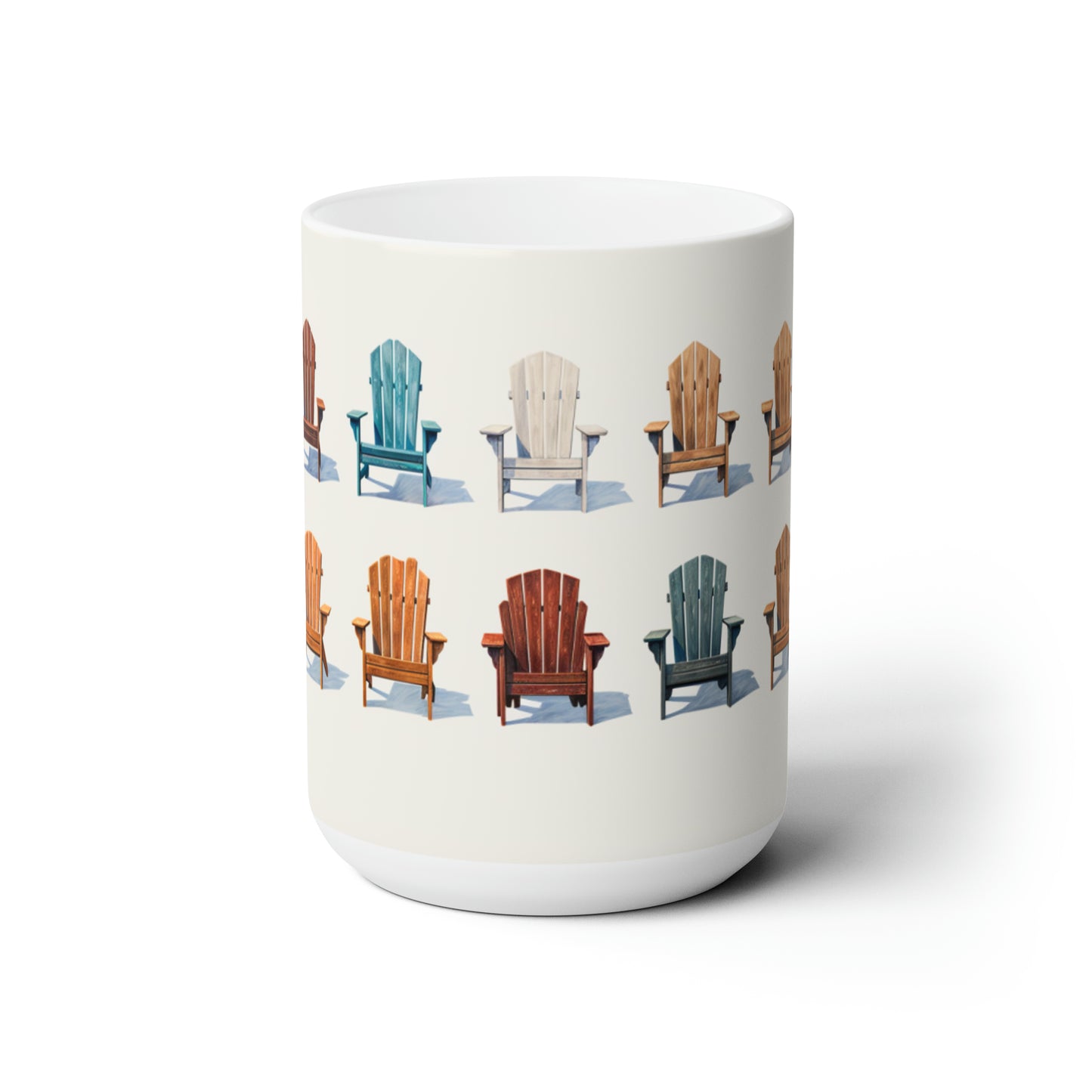 Like A Mug Sillas Adirondack 9 Taza de cerámica 15oz