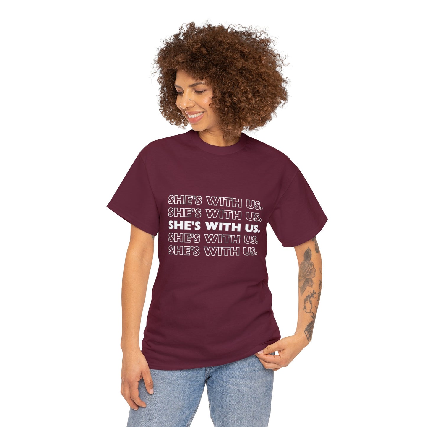 ATN She's With Us Unisex Heavy Cotton Tee