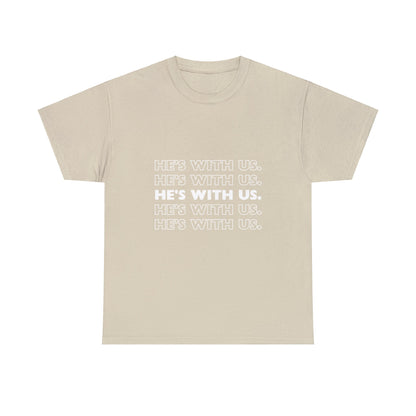 ATN He's With Us Unisex Heavy Cotton Tee