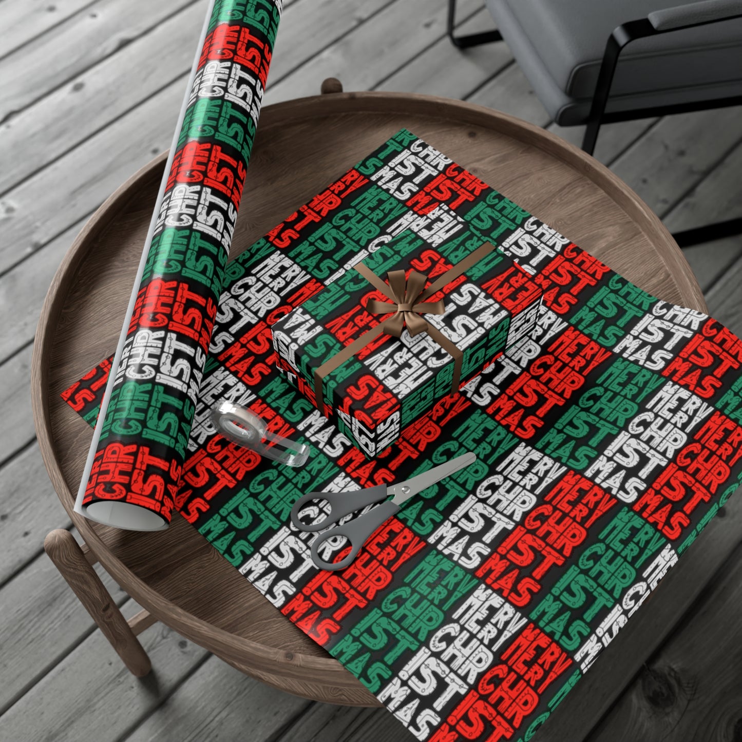 Multiple Merry Christmas Gift Wrap