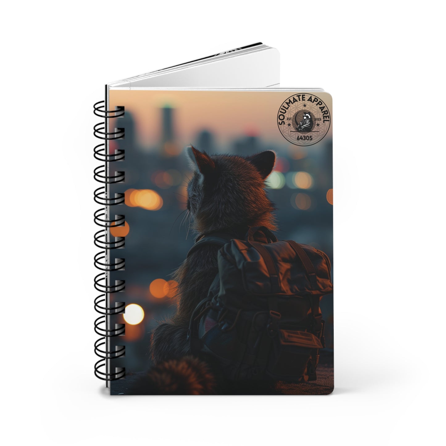 Soulmate Apparel Tanuki I Spiral Bound Journal