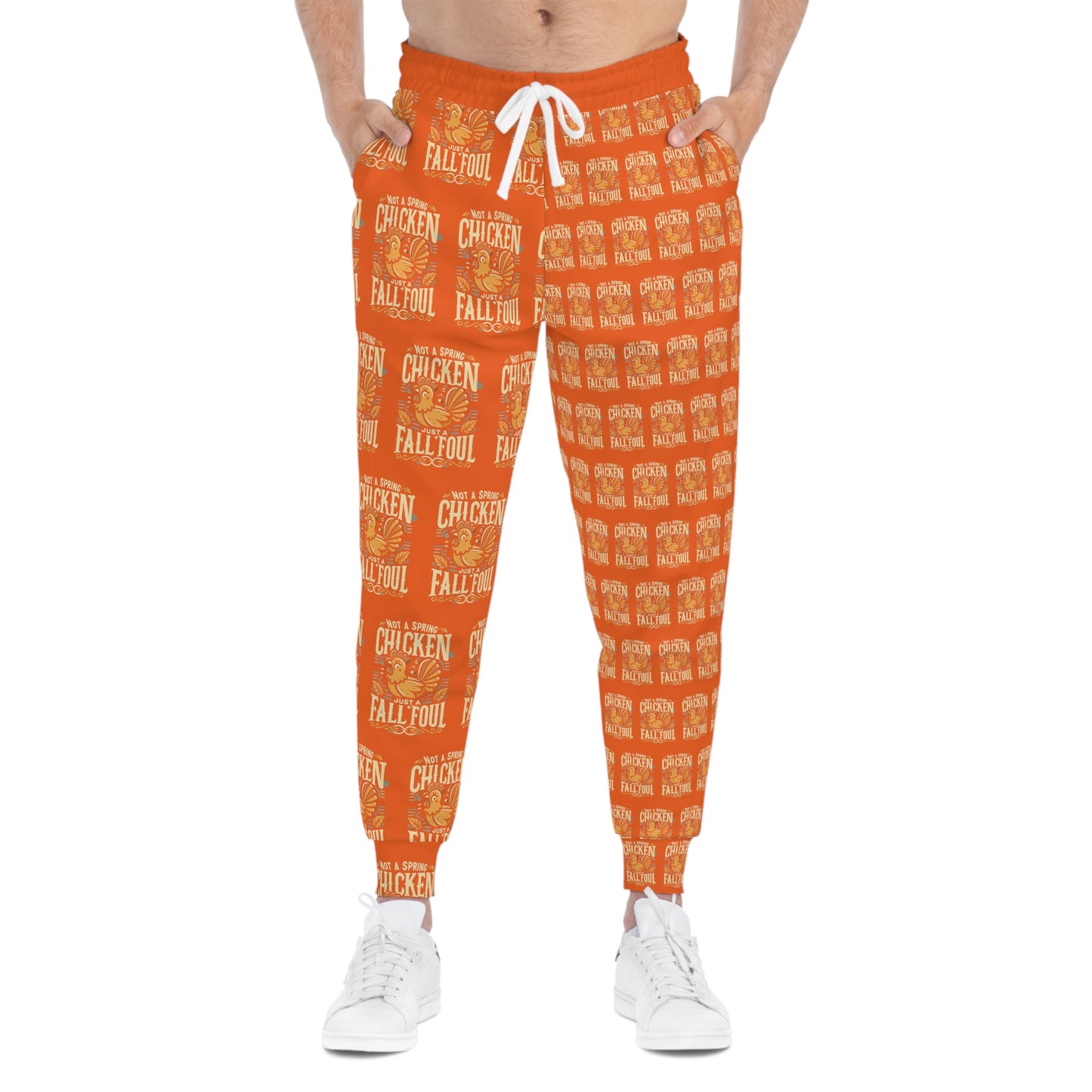 Fall Foul A Jack-O-Lantern Orange Athletic Joggers (AOP)