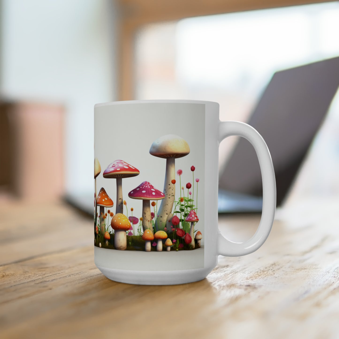 Like A Mug Mushrooms 4 Ceramic Mug 15oz