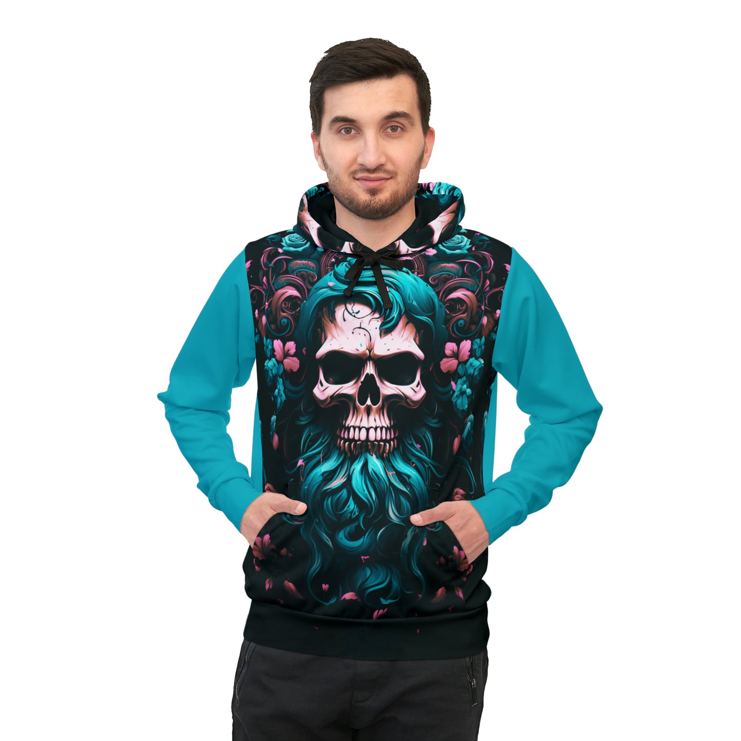 Sudadera con capucha deportiva Halloween B1 (AOP)