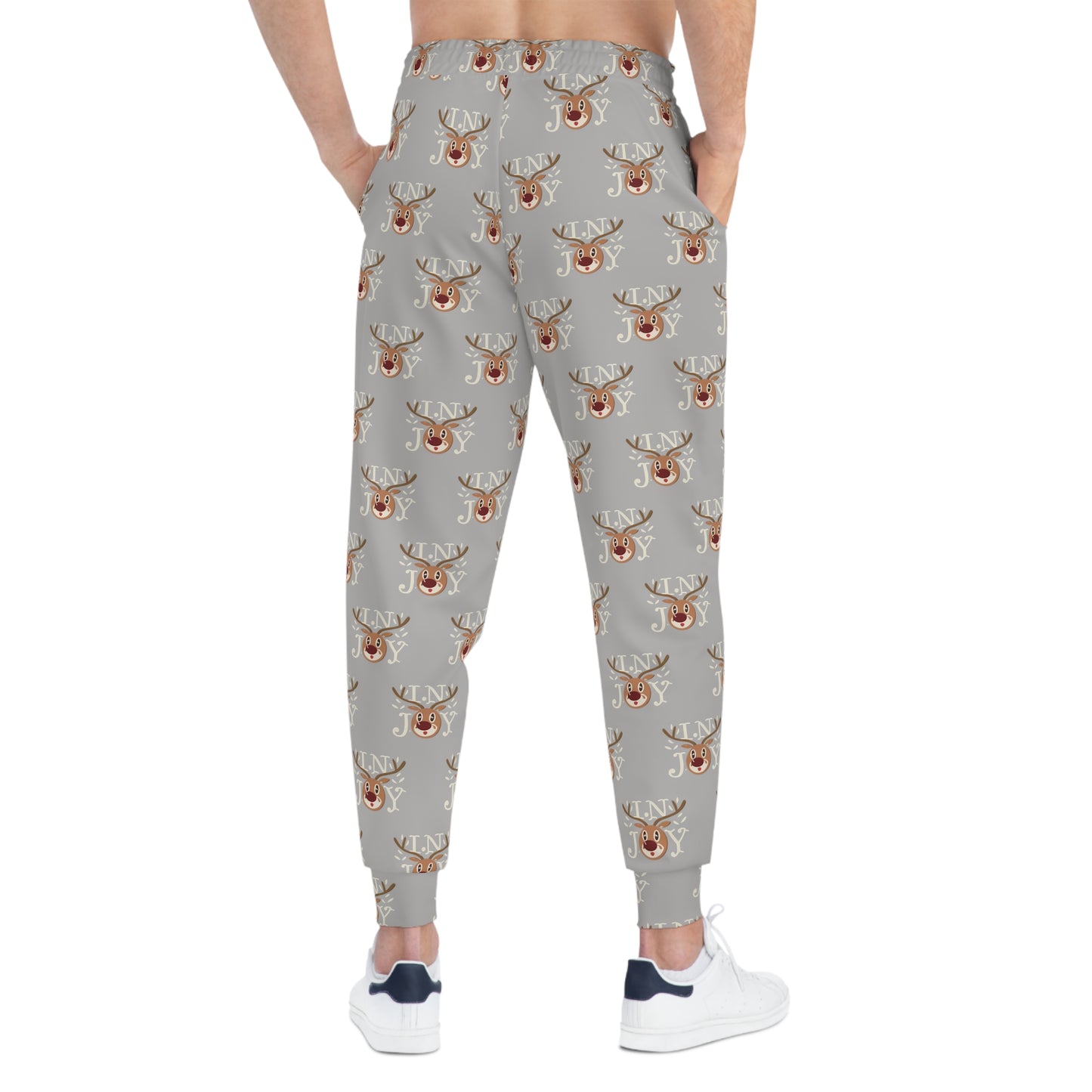 In Joy D Reindeer Athletic Joggers (AOP)