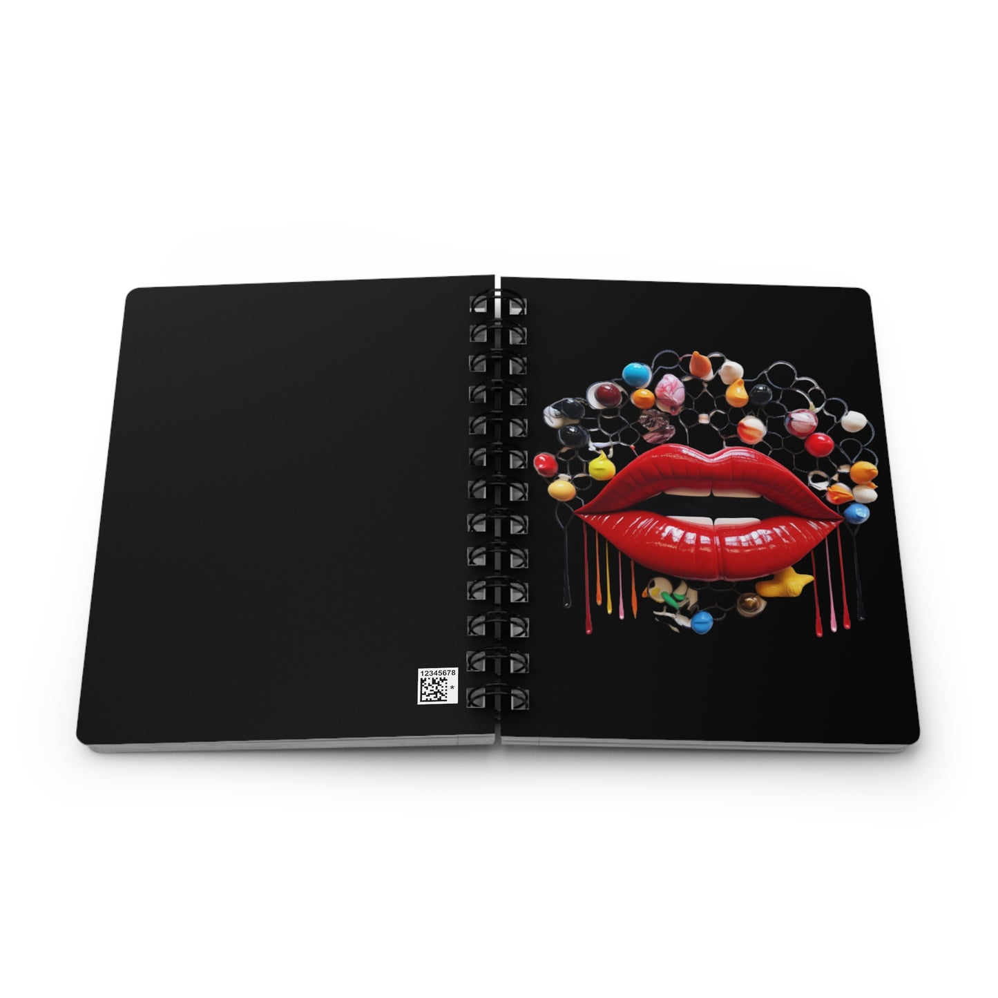 Lips Lips C Spiral Bound Journal