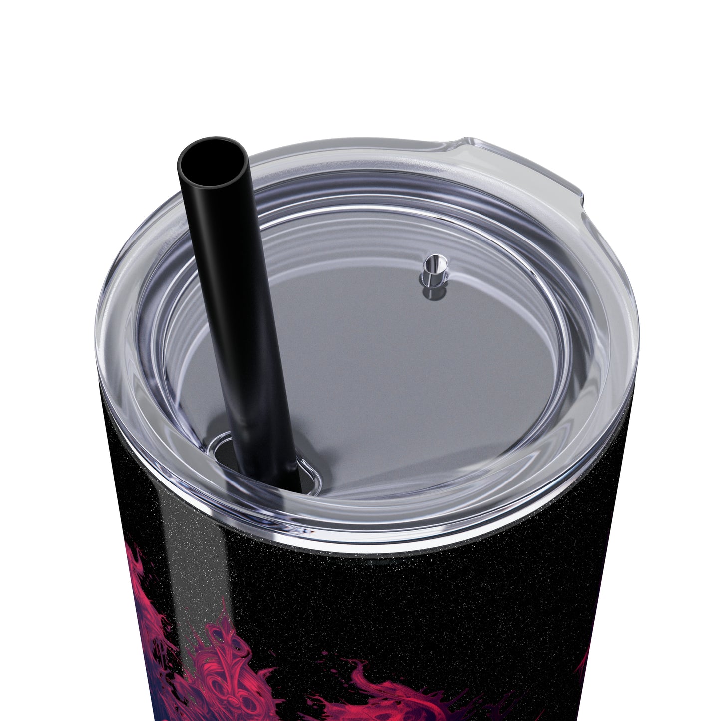 Halloween F Skinny Tumbler with Straw, 20oz