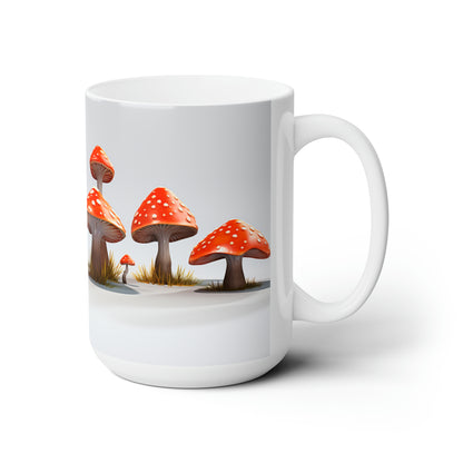 Like A Mug Mushrooms 3 Ceramic Mug 15oz