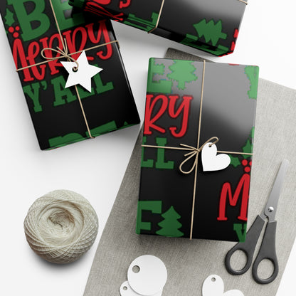 Be Merry Y'All Gift Wrap