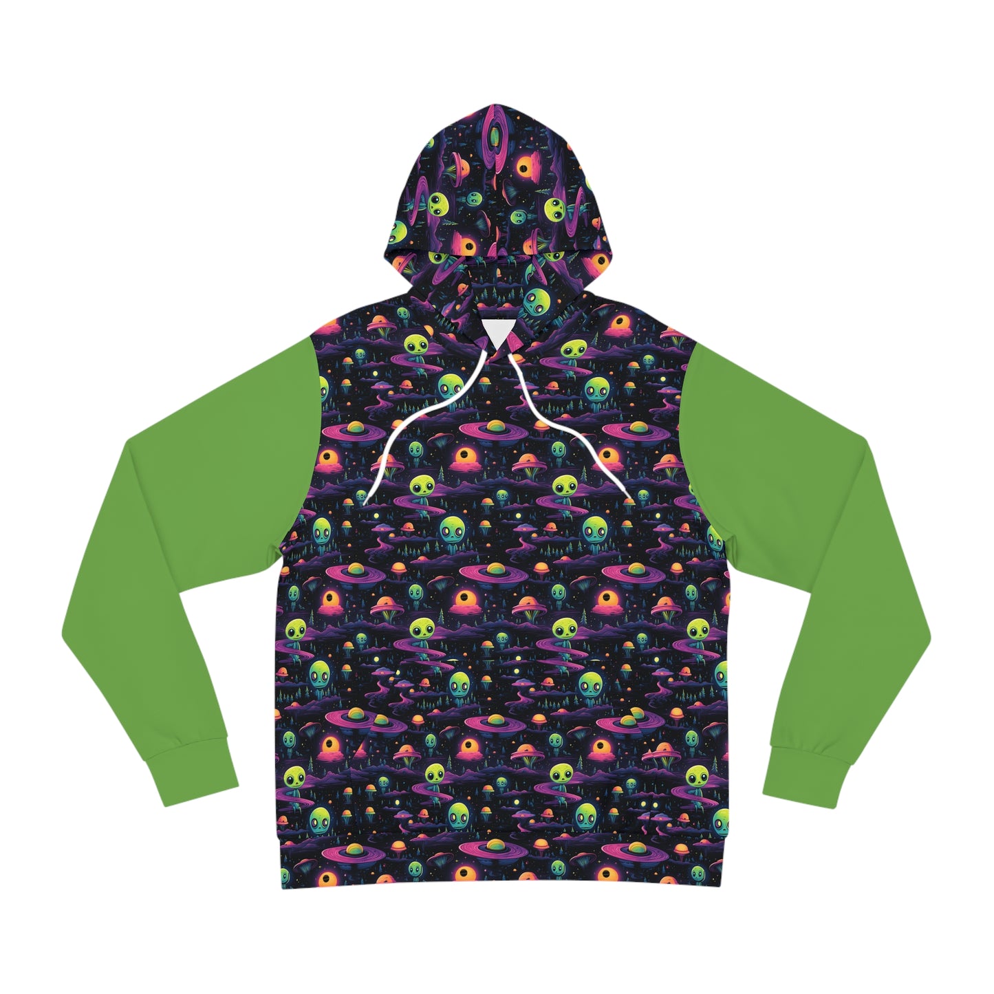 Aliens A Green Fashion Hoodie (AOP)