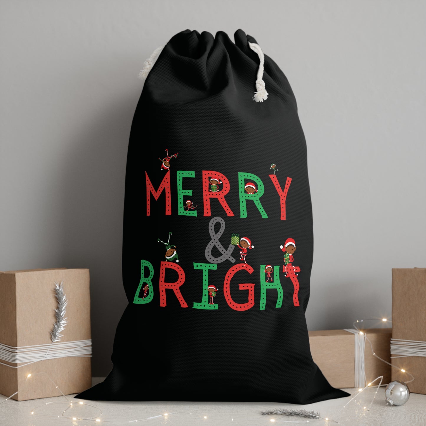 BHE Merry & Bright Christmas Gift Sack