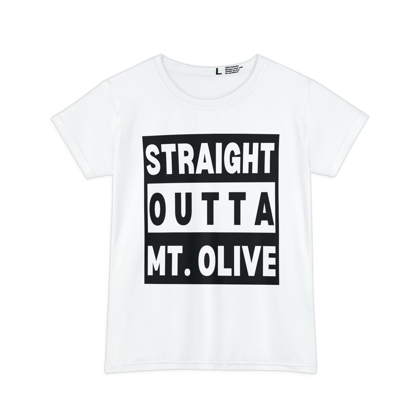 Straight Outta... Camisa de manga corta para mujer Mt Olive C (AOP)