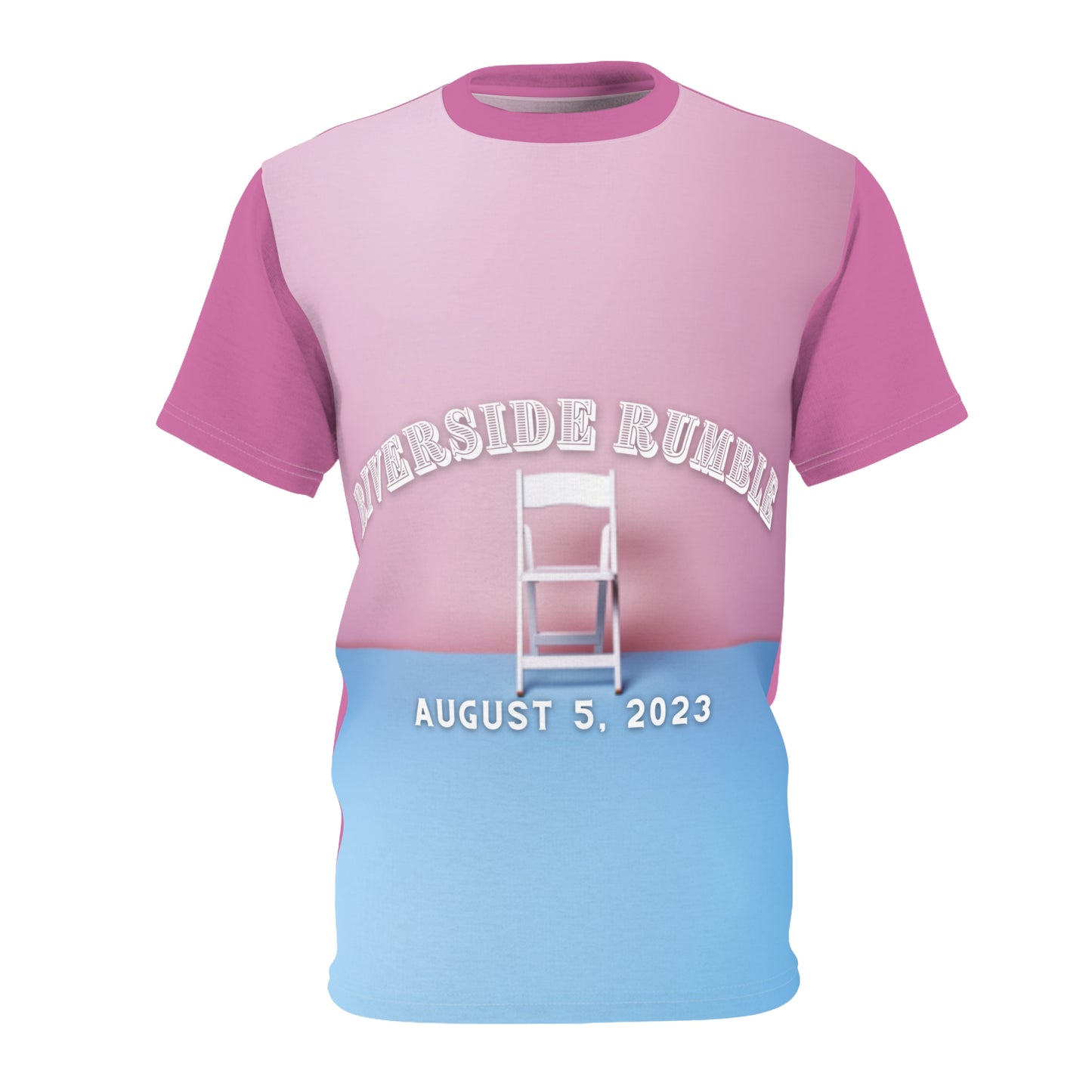 Riverside Rumble PINK Unisex Cut & Sew Tee (AOP)