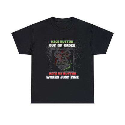 Bite Me Gorilla Unisex Heavy Cotton Tee