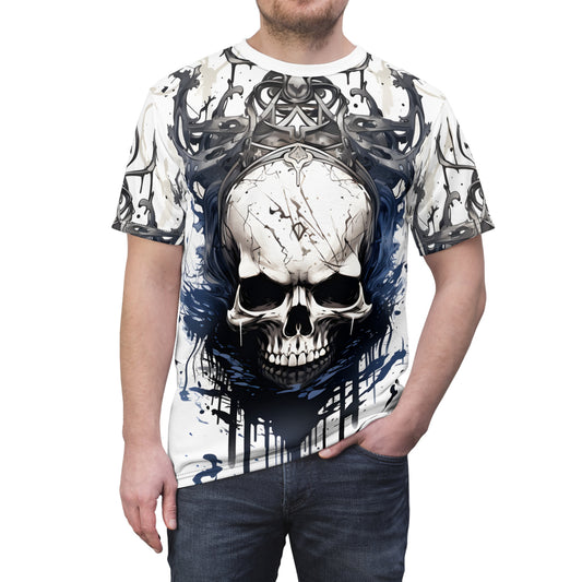 Camiseta unisex de corte y costura de Halloween H (AOP)