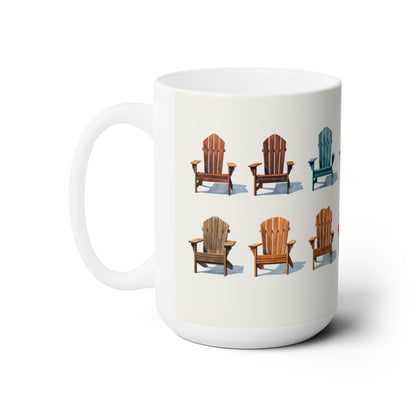 Like A Mug Sillas Adirondack 9 Taza de cerámica 15oz