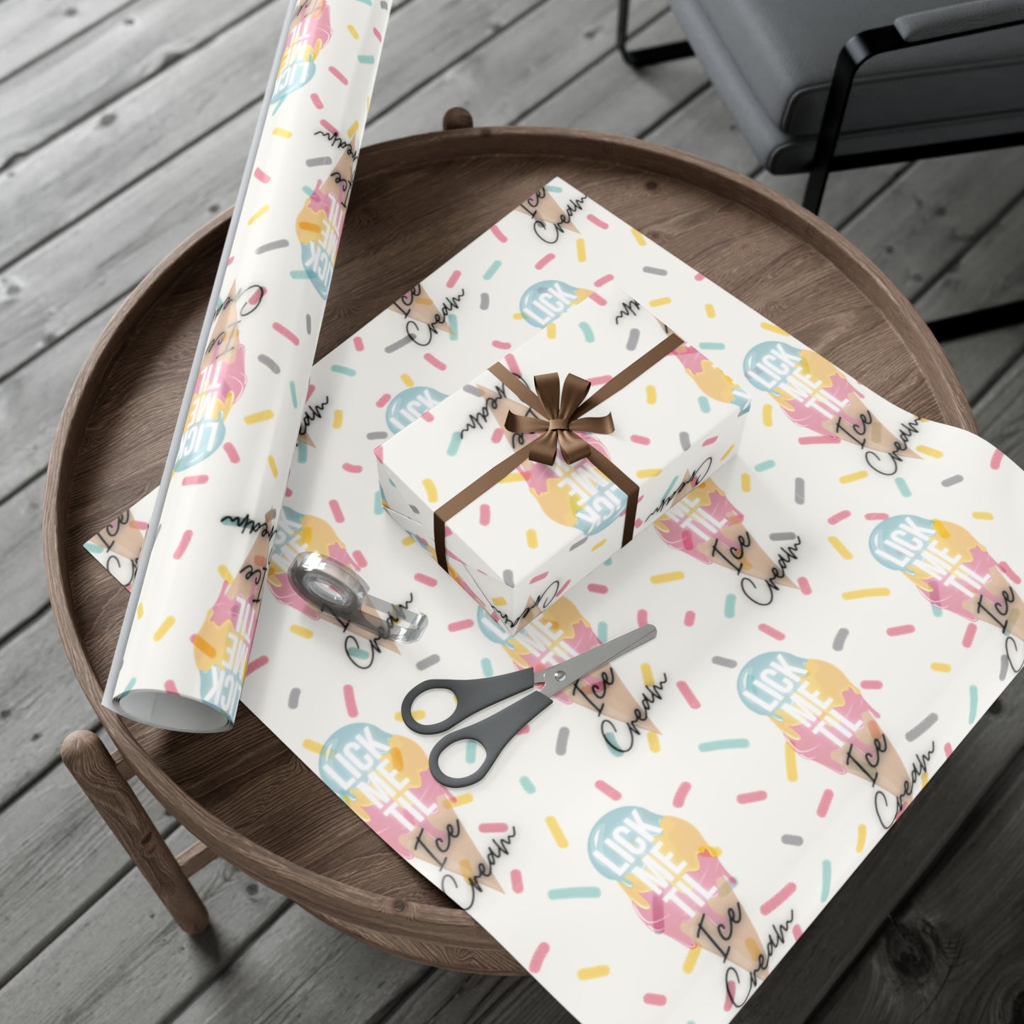 Ice Cream B Gift Wrap Papers