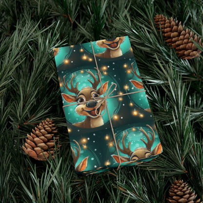 Reindeer A Gift Wrap