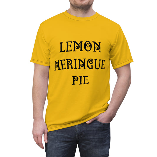 Disfraz de Halloween Pastel de merengue de limón Camiseta unisex cortada y cosida (AOP)