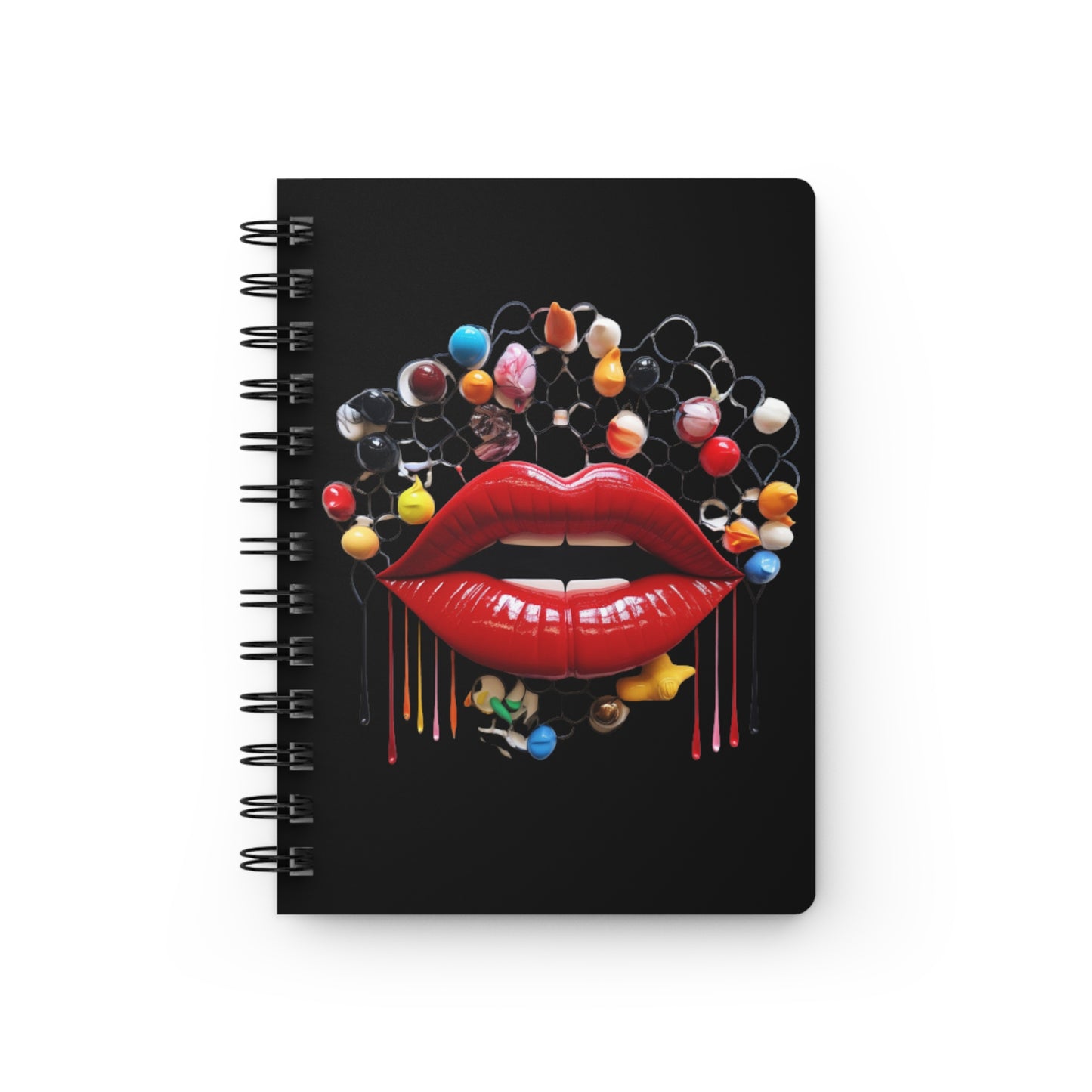 Lips Lips C Spiral Bound Journal