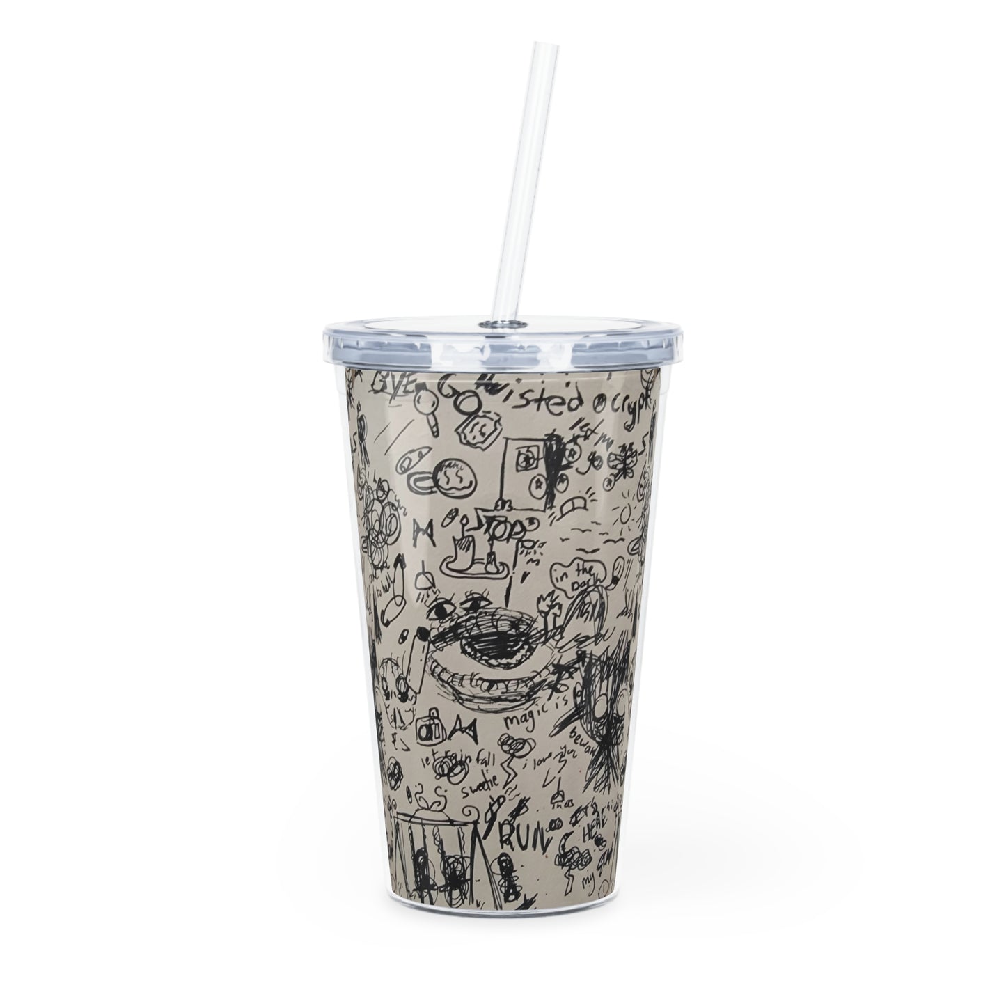 Sydney Plastic Tumbler with Straw