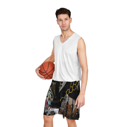 Later BC Never Black Basketball Shorts (AOP)