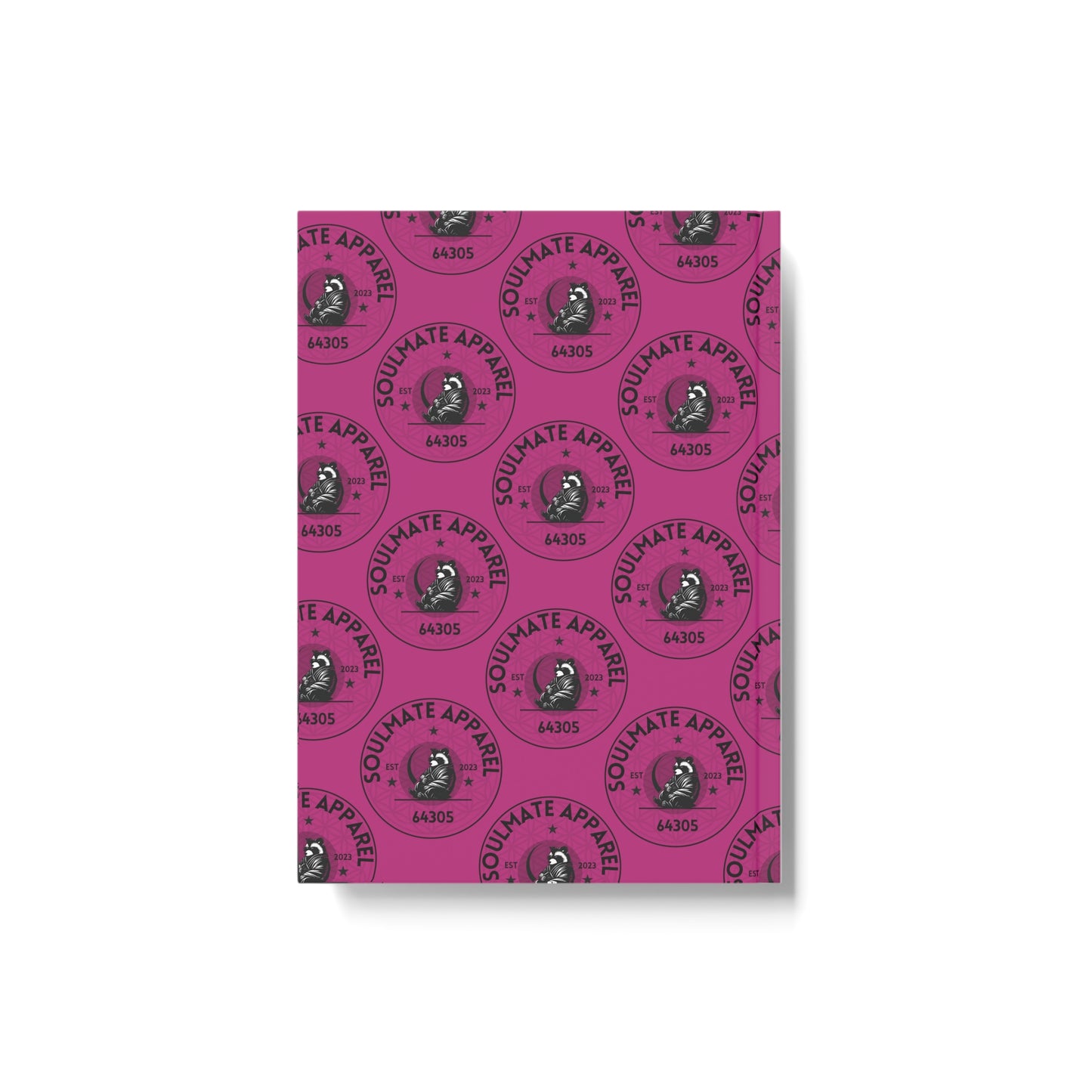 Soulmate Apparel Tanuki Cotton Candy Bubble Gum Hard Backed Backed Journal