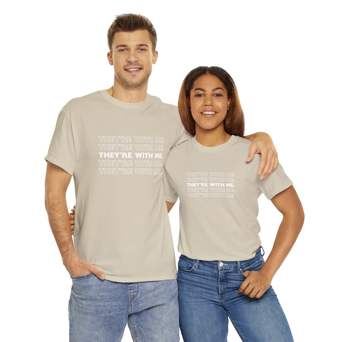 ATN They're With Us Unisex Heavy Cotton Tee