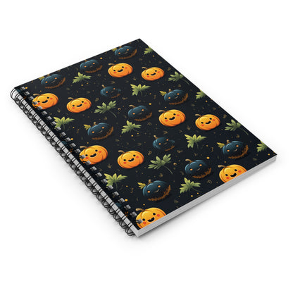 Cuaderno espiral de calabaza de otoño - Línea reglada