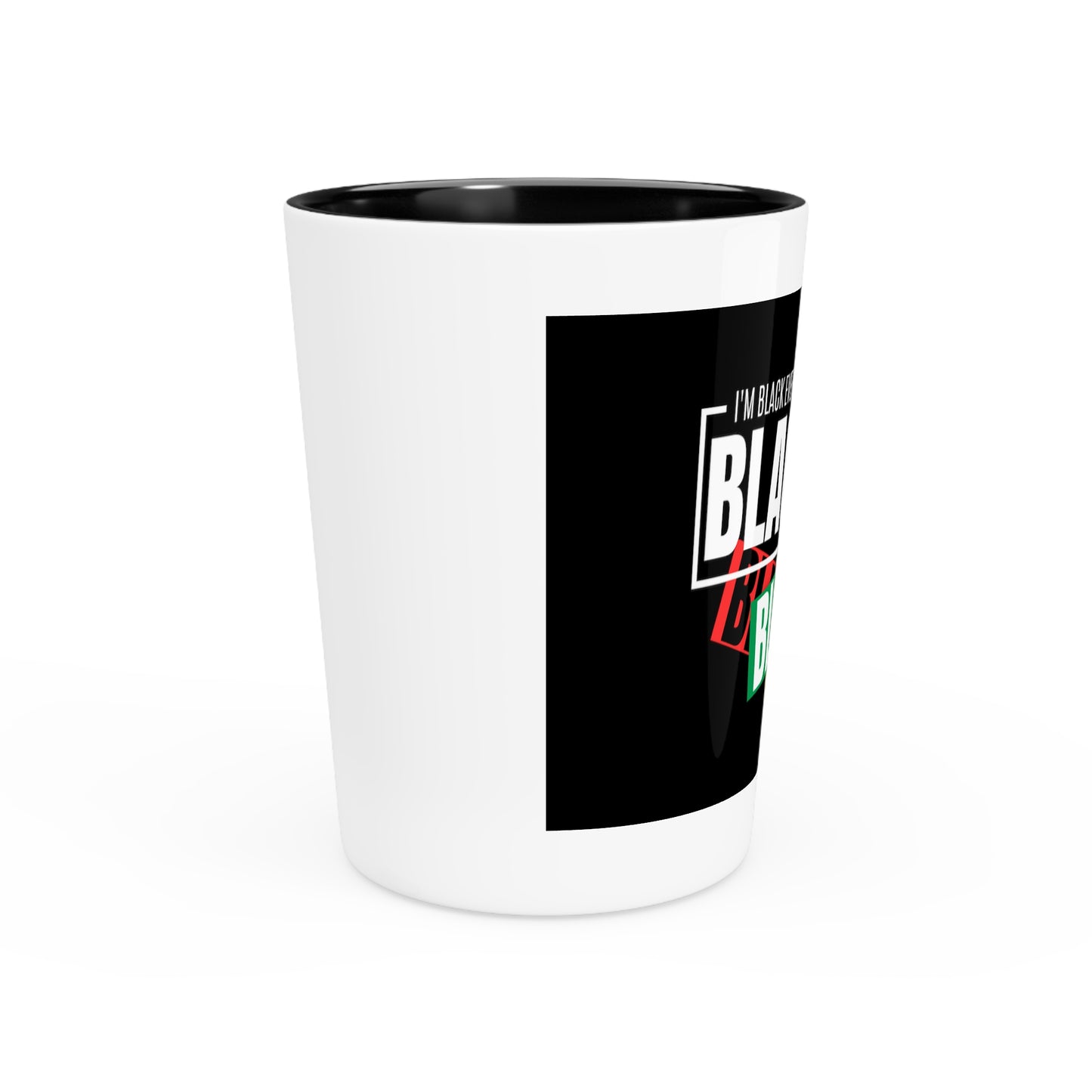 Vaso de chupito negro