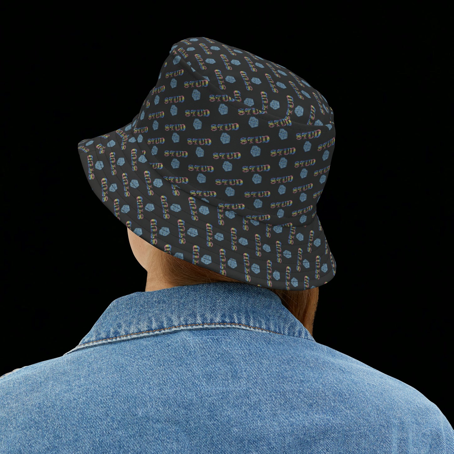 Gorro de pescador negro Stud Muffin