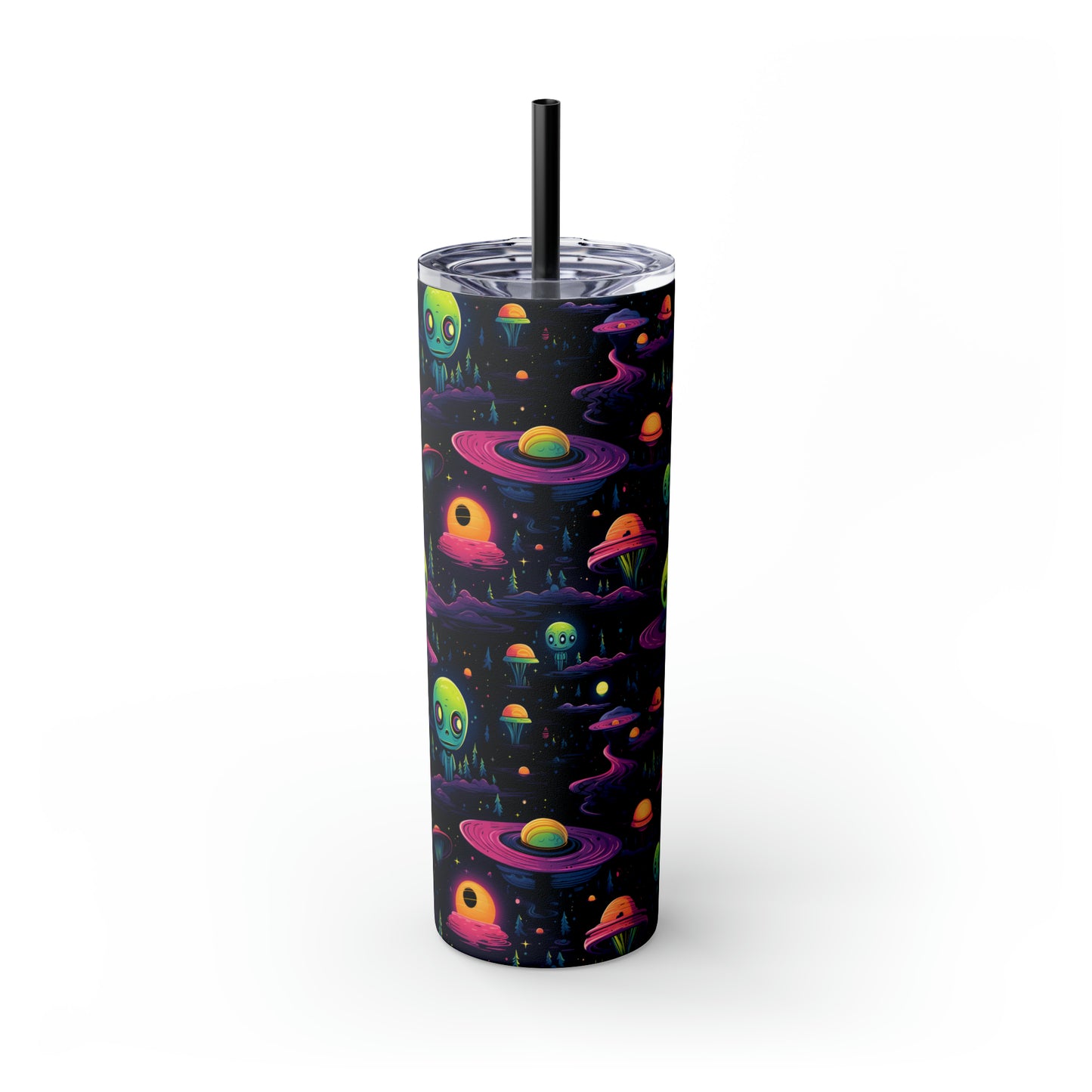 Aliens A Skinny Tumbler with Straw, 20oz