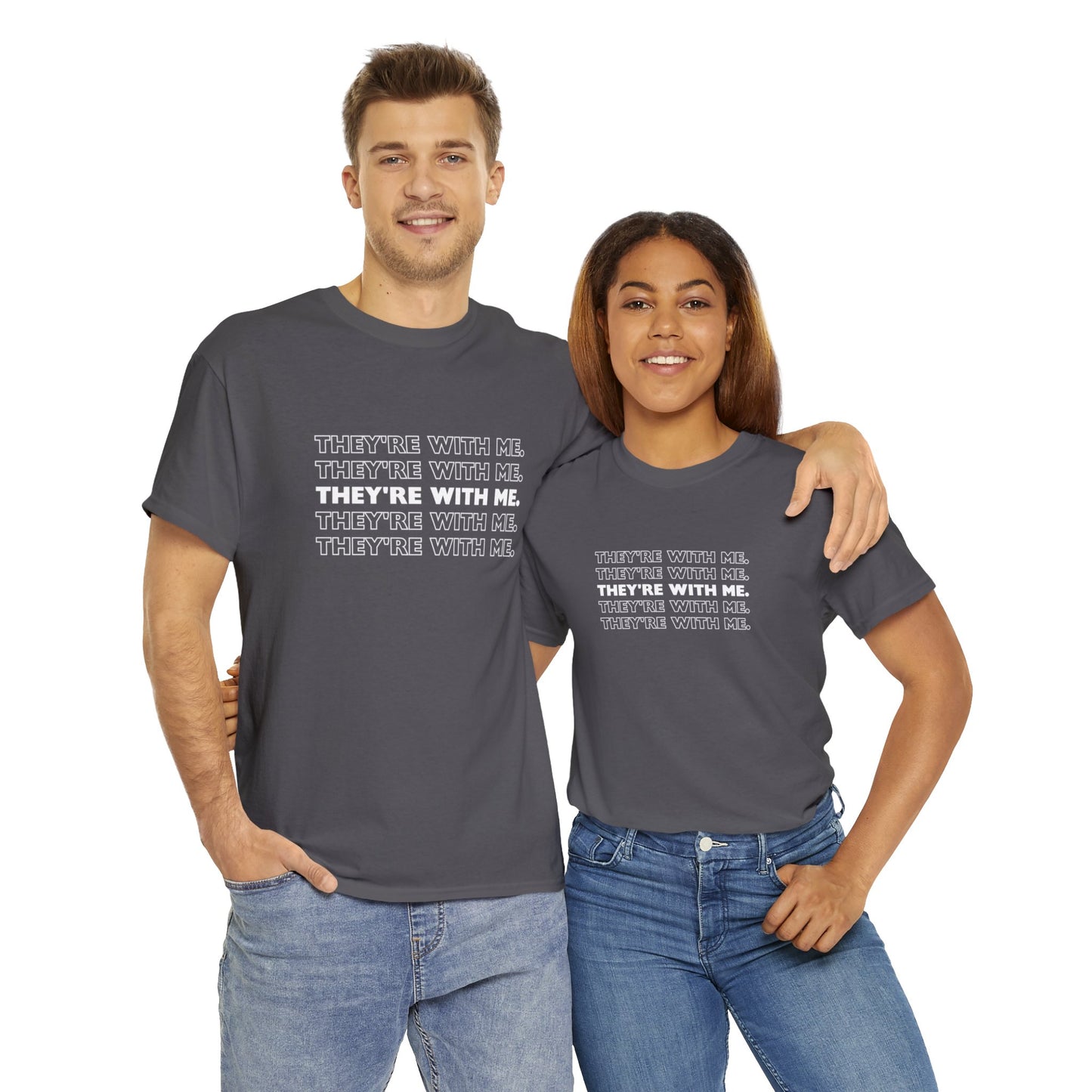 ATN They're With Us Unisex Heavy Cotton Tee