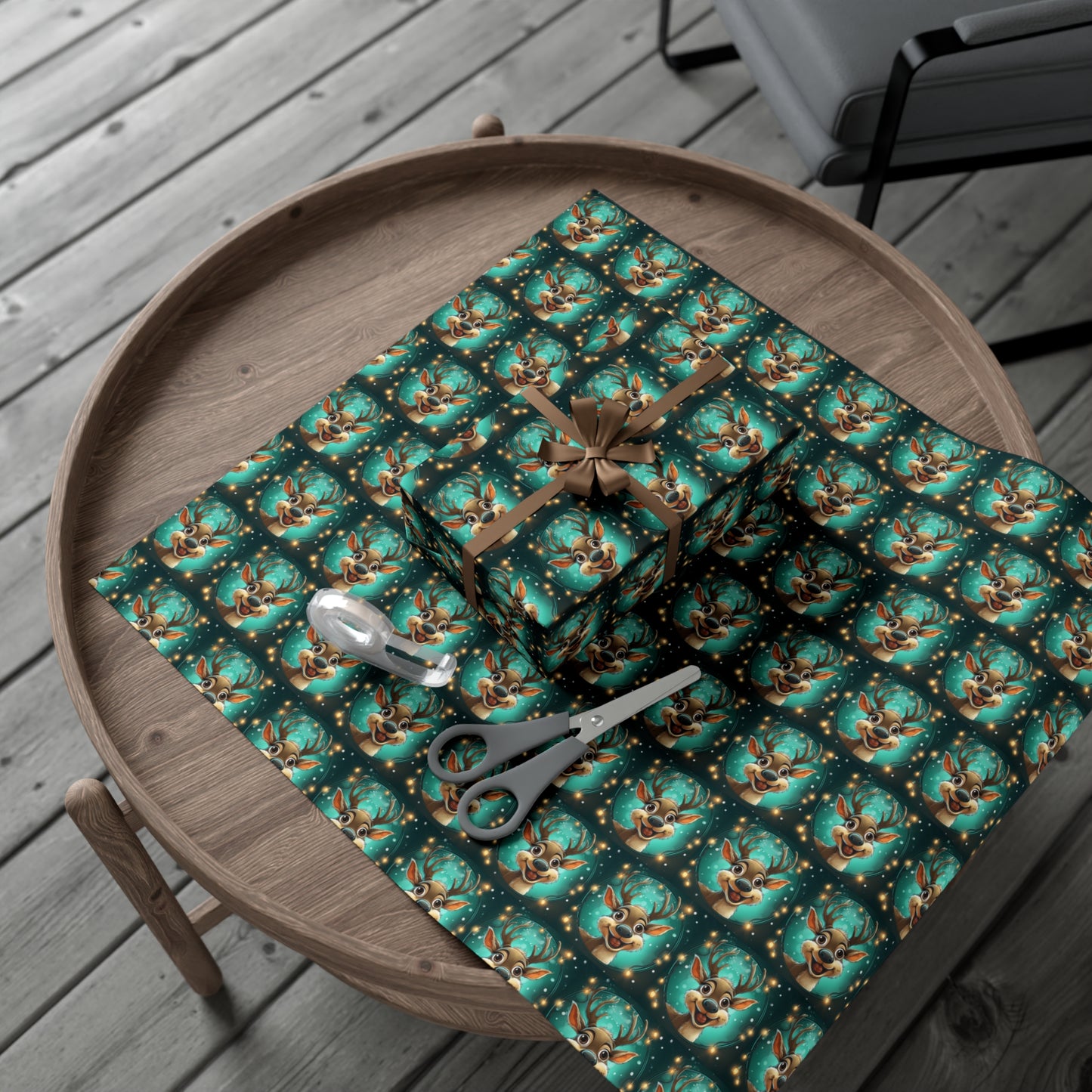 Reindeer A Gift Wrap