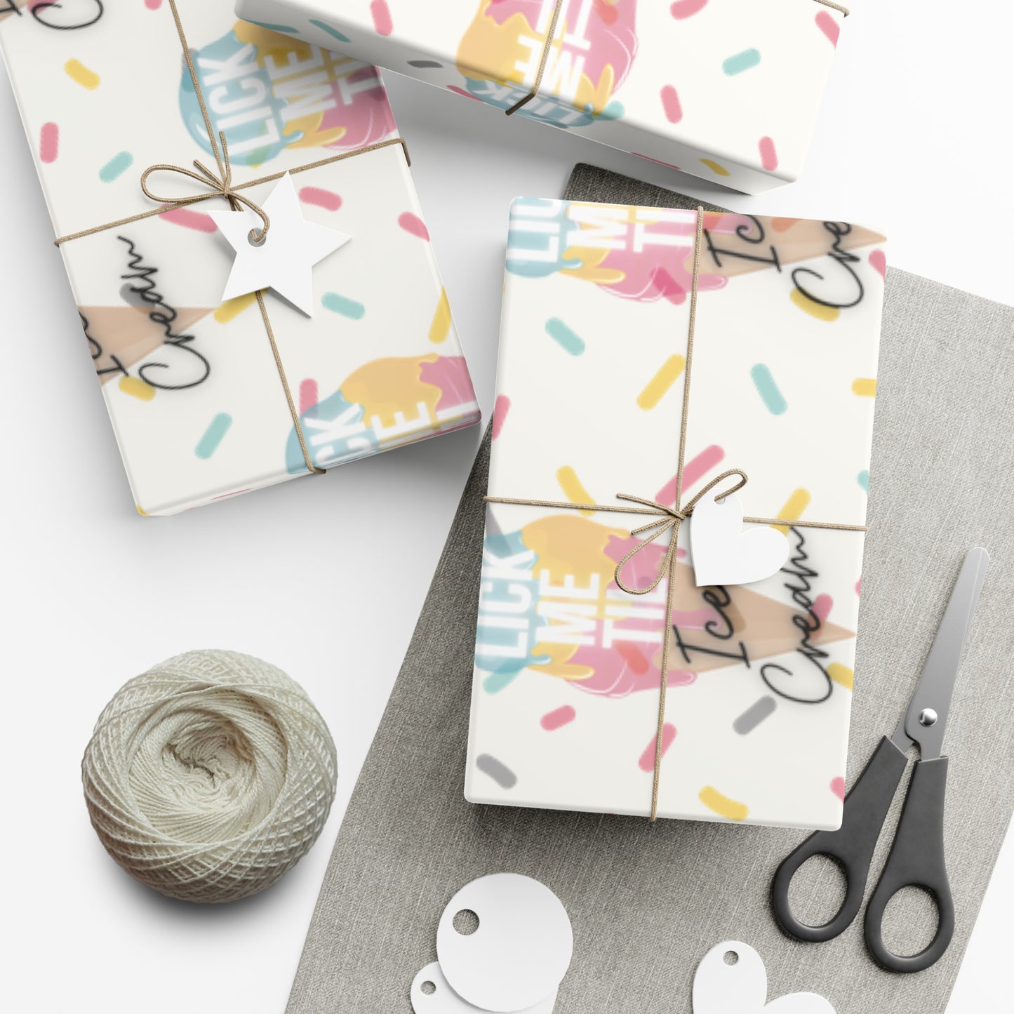 Ice Cream B Gift Wrap Papers