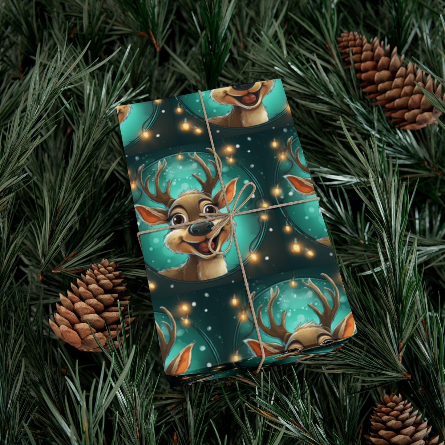 Reindeer A Gift Wrap