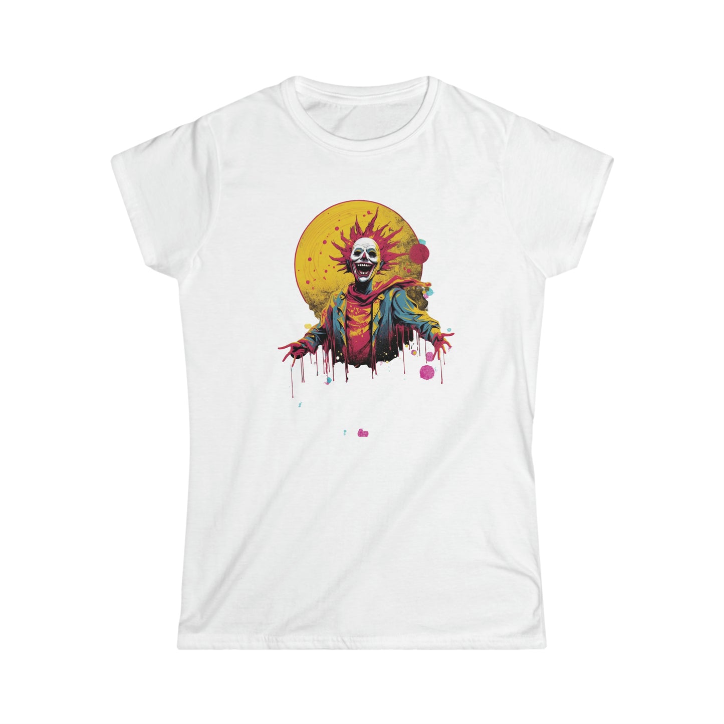 Clownin Around Camiseta Softstyle para mujer