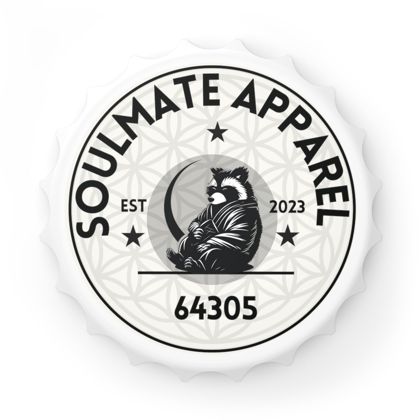 Soulmate Apparel Tanuki Offwhite Bottle Opener