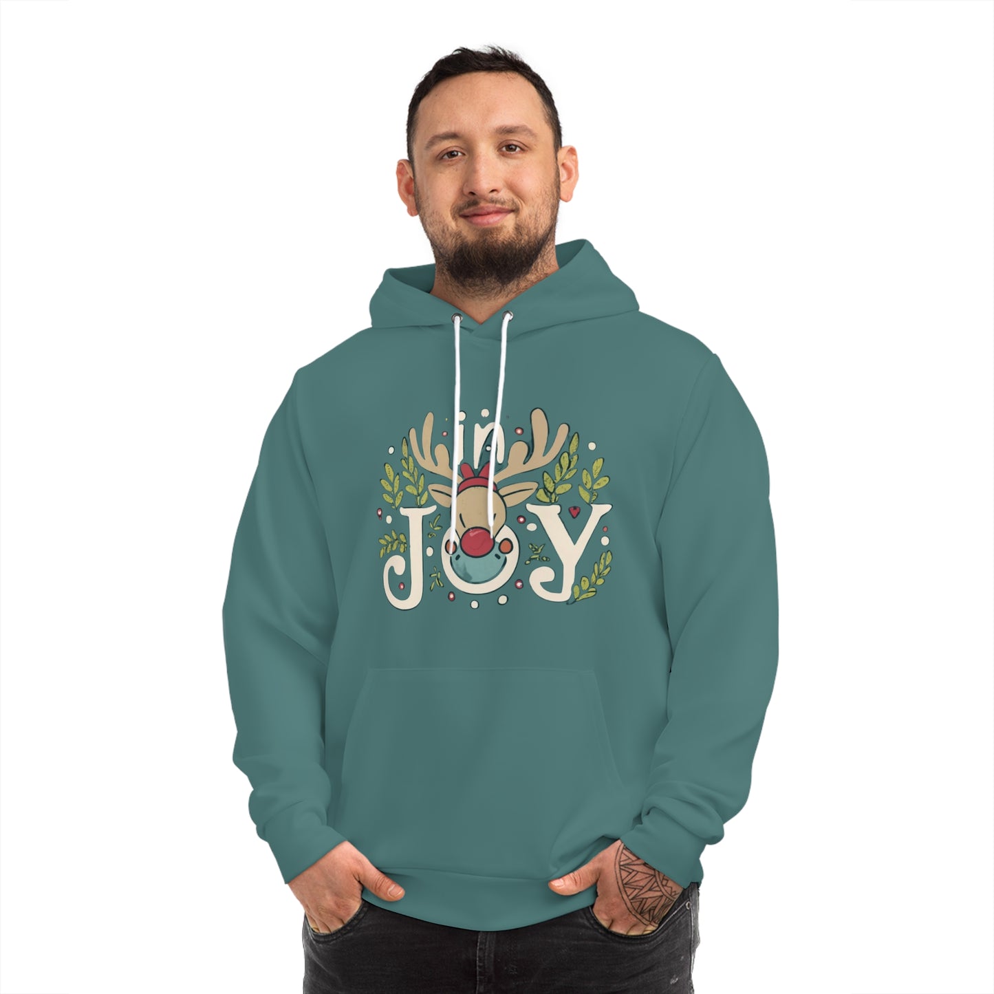 In Joy C Reindeer Fashion Hoodie (AOP)