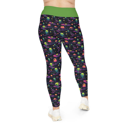 Aliens A Plus Size Leggings (AOP)